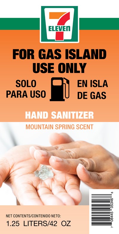 1.25 L Front Label (27139  711125 Hand Sanitizer (gas Island) 1.25 L Front Label)